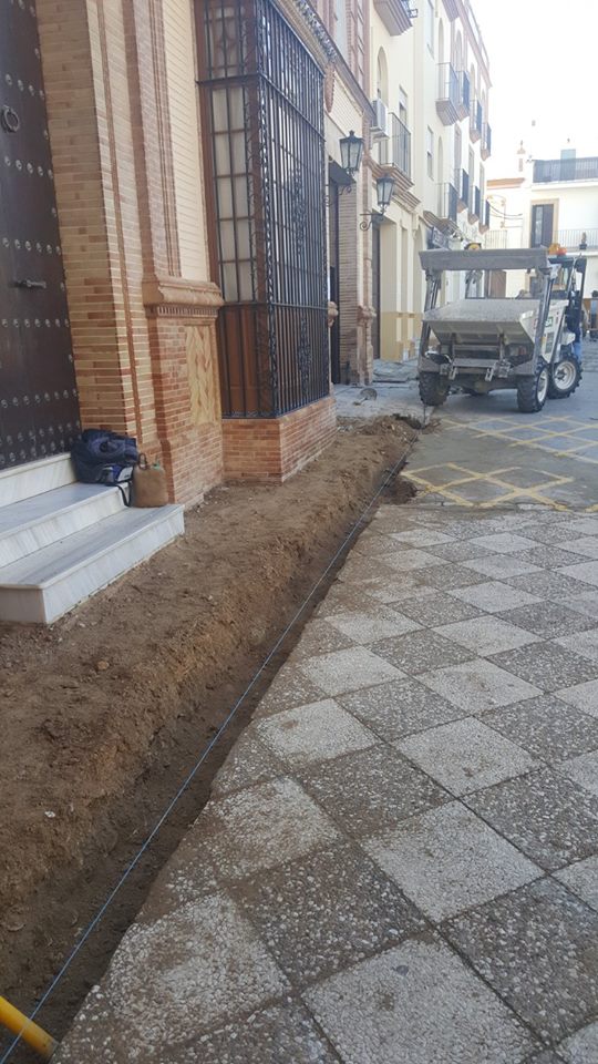 Obras accesibilidad Plaza san Juan de Letran 1