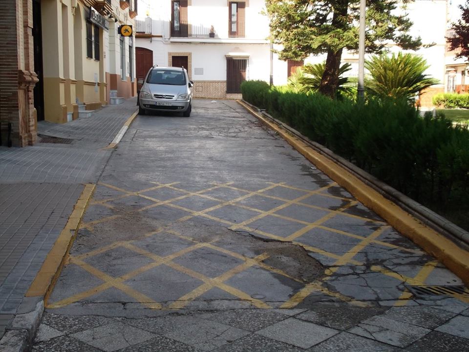 Obras accesibilidad Plaza san Juan de Letran 2